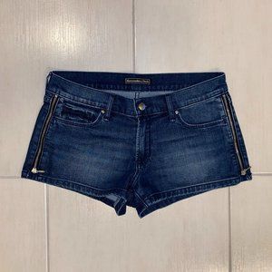 A&F Denim Shorts with Zipper Accents